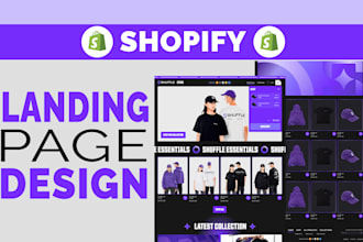develop shopify landing page and figma to shopify landing page