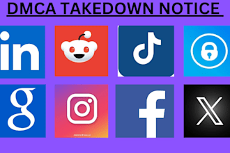 takedown harassing defaming content from google,fb,ig,yt, reddit under dmca