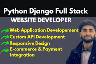 be your python django full stack web developer website and web application