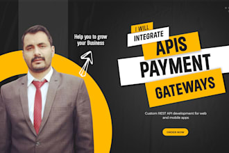 develop or integrate any  api and deploy