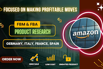 do winning product research and listing for amazon germany, italy, spain, france