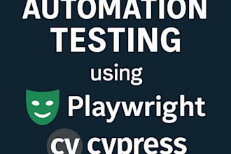 automate your test cases using cypress, playwright,selenium