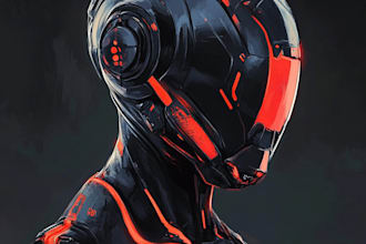 do a sci fi character design or sci fi character art