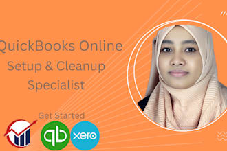 do accounting setup cleanup bookkeeping using  quickbooks and xero