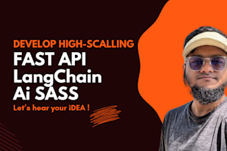 develop high performance apis using fastapi or flask and langchain