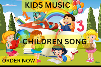 compose brilliant lyrics song, sing produce kids  nursery rhymes children song