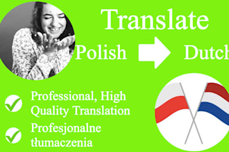 translate any text from polish to dutch