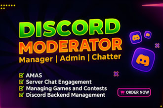 be your active and reliable discord moderator