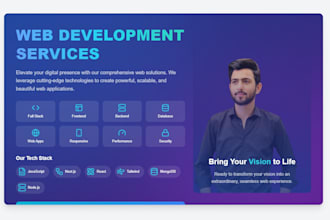 build stunning responsive full stack websites