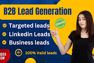 do targeted b2b linkedin leads, and valid email list building