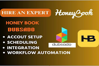 setup honeybook crm, streak crm automation workflow canned emails on dubsado