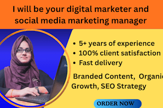 be your digital marketer and social media marketing manager