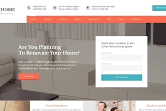 design home renovation website home inspection website home repair leads