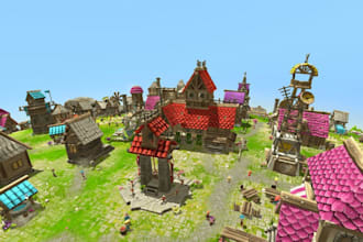 do 3d asset environment game design,multiplayer game,vr game,shooter game