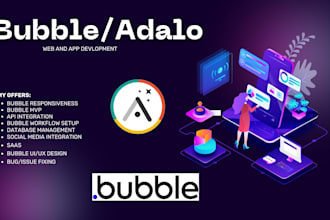 build bubble io saas mvp app bubble website developer, bubble saas mvp developer