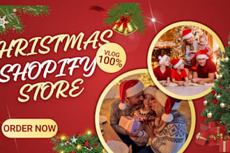 design christmas shopify store christmas dropshipping christmas shopify store