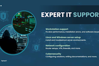 provide expert IT support, networking, and cybersecurity