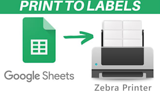 do zebra label printing solutions from google sheets