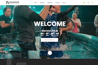 church website church charity website nonprofit website donation website logo