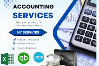 handle setup, clean up, and bookkeeping in quickbooks online, xero, and wave