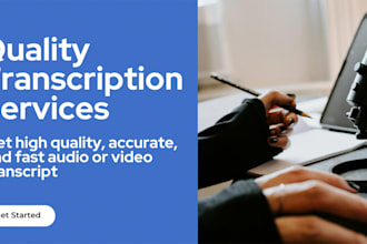 transcribe english audio or video to text