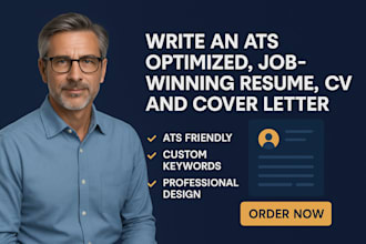 write an ats optimized, job winning resume, cv and cover letter