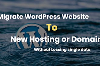 move, transfer, migrate wordpress website to new host
