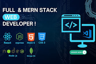 be your mern stack developer for react node or full stack projects