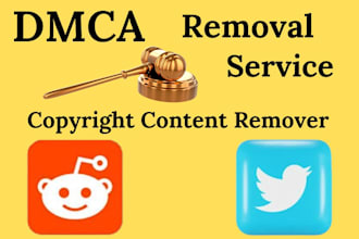 remove leaked copyright content from reddit and twiterr under dmca