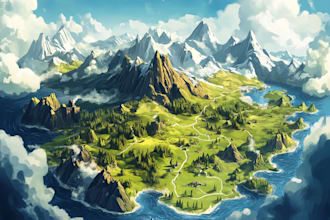 make a amazing custom fantasy map