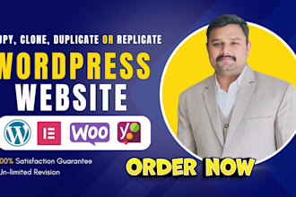 copy clone, duplicate or replicate wordpress website with elementor pro