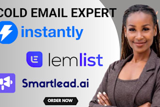 set up lemlist instantly ai smartlead for cold email outreach lead generation