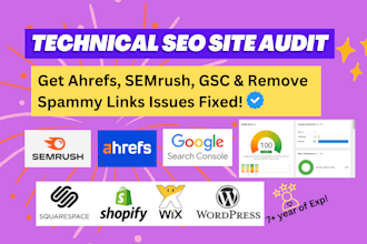 fix ahrefs site audit, semrush, technical SEO errors or issues
