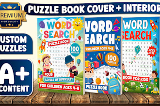 design eye catching word search book for amazon kdp