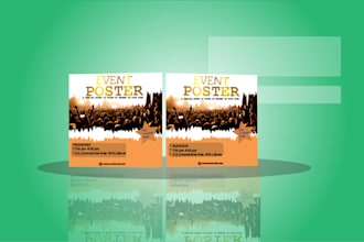 design a trendy flyer, brochure, bifold, trifold or a poster