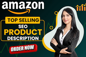 write top amazon listing SEO product descriptions, amazon listing optimization