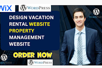 design exclusive vacation rental wordpress website property management website