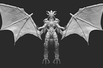 create hard surface 3d sculpts and models for 3d printing