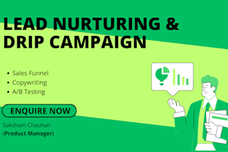 setup drip campaign and nurturing program to generate leads