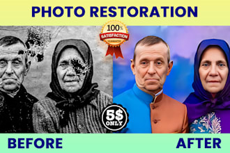 expertly restore, repair, colorize, and enhance your old photos