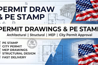 draw pe stamp architectural stamp, permit drawing, structural engineer, mep