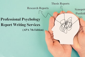 proofread, edit, and format psychology research articles apa