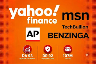 publish your article on finance,yahoo da90 and techbullion
