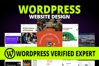 design professional wordpress website  with low budget