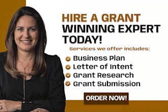 write a professional grant proposal, government contract, rfp