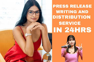 do professional press release writing press release distribution within 24hours