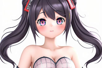 convert, port and create weight paint for mmd, sfm, dakimakura, gmod,vroid model