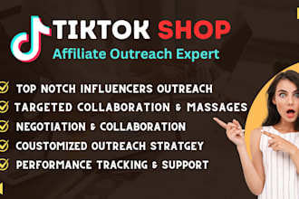 help you in tiktok shop affiliate marketing