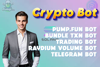 make crypto trading volume pump fun telegram bot on solana