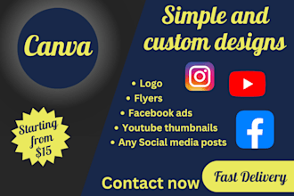 create a logo or flyer using canva